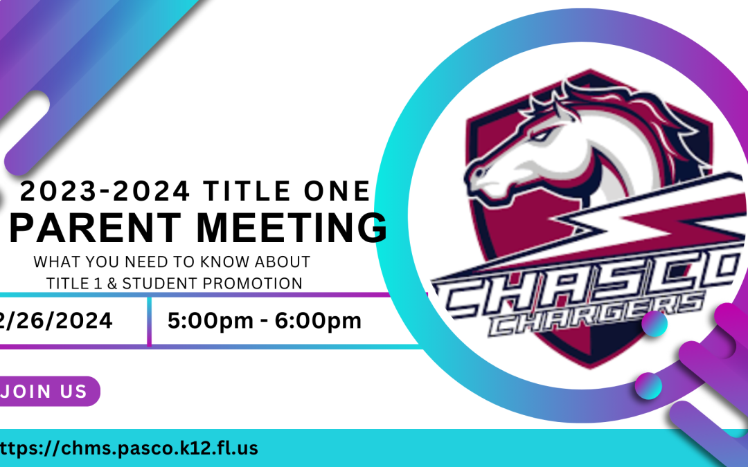 2023-2024 Title One Parent Meeting