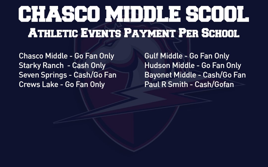 Sporting Event Payment Options by School